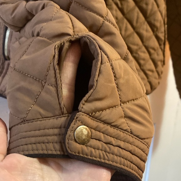 Love Tree Brown Quilted Puffer Jacket with Stand-Up Collar - Picture 6 of 10